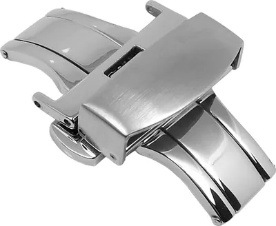 Produktbild von Minott Butterfly Schließe für Lederbänder Silberfarben Mattiert 25065, Anstoß:22 mm