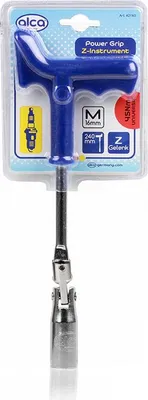 Produktbild von alca® Zündkerzenschlüssel 16 mm Kraftgriff Z-Gelenk Universal Zündkerzenentferner Zündkerzensteckschlüssel Werkzeug für Auto und Motorrad