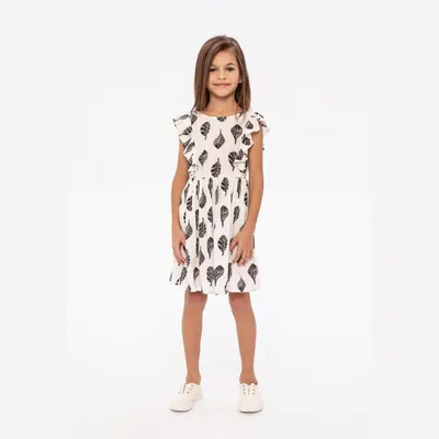 Produktbild von Minoti Kleid Weiß Gr. 98 für Mädchen