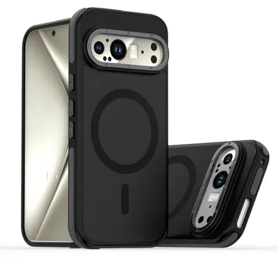Obrázok produktu pre Pre Google Pixel 9 Pro XL Dvojfarebný kryt na mobilný telefón Magsafe Black
