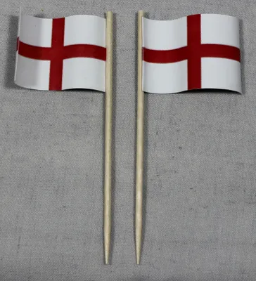 Produktbild von Party-Picker Flagge England Papierfähnchen in Spitzenqualität 25 Stück Beutel