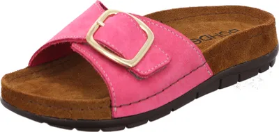 Produktbild von Rohde Damen Pantolette Leder Klettverschluss Memoryfußbett Rodigo-D 5875, Größe:37 EU, Farbe:Pink