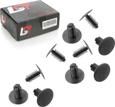 Produktbild von 10x TANNENBAUM BEFESTIGUNG CLIPS VERKLEIDUNG UNIVERSAL Ø 8mm Kopf 24mm