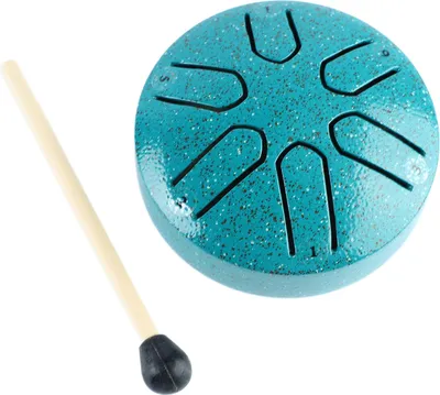 Obrázek produktu pro Handpan Drum Professional Mini 6 Note Worry Free Tongue Drum Percussion Instrument s paličkou Green
