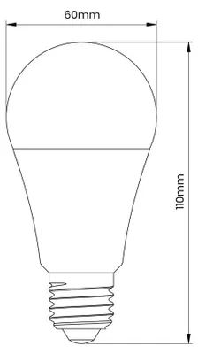 Zdjęcie produktu dla Żarówka E27 LED 9W 3000K WW EKZA7793 Eko-light