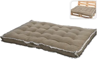 Obrázok produktu pre Sedadlo z palety, 120x80x12cm, béžová