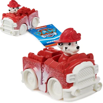 Produktbild von Paw Patrol Marshall Schneefahrzeug Feuerwehrauto 7 Cm