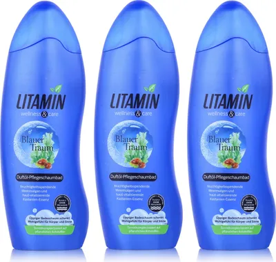 Produktbild von LITAMIN Duftöl-Pflegeschaumbad Blauer Traum 750ml Wellnes & Care (3er Pack)
