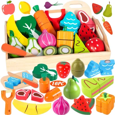 Produktbild von Kinderküche Spielküche Zubehör Holz 16 Zubehör Kinderküche Holz