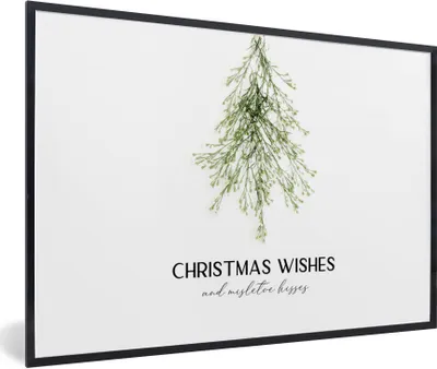 Produktbild von MuchoWow® Gerahmtes Poster Weihnachten - Weihnachtsbaum - Zitat 30x20 cm - Poster mit Schwarzem Bilderrahmen Wandposter Rahmen Foto Bilder - Kunstdruck - Bild-Poster