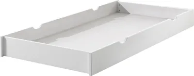 Produktbild von Bettschubkasten >ERIK< in Weiß aus Massiv Kiefer und MDF - 198,5x19x94cm (BxHxT)