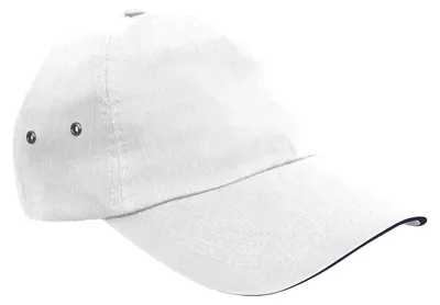 Immagine prodotto di Result Headwear - Cappellino con visiera sandwich FK1721 (taglia unica) (bianco/blu navy)