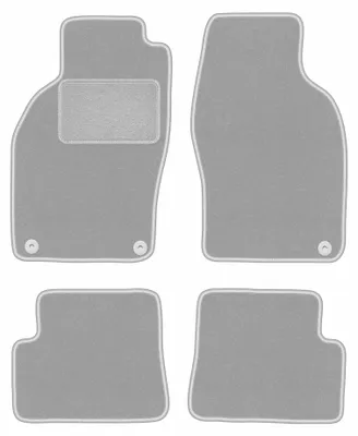 Obrázok produktu pre Velúrové autokoberce pre: Saab 9-3 I 1998-2003 (kabriolet) – sada 4 ks, sivé, na mieru – Wielganizator OSLO