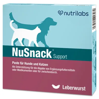 Produktbild von NuSnack Support Leberwurst 25 x 10g