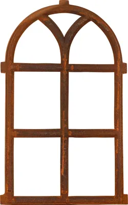 Produktbild von Nostalgie Stallfenster 68x40cm Eisenfenster Eisen Fenster Rahmen Rost Antik-Stil