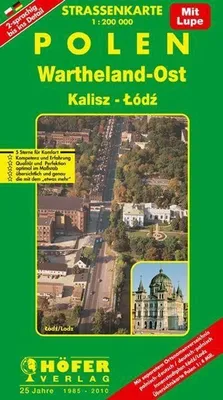 Obrázok produktu pre Höfer Poľsko PL012. Východná Wartheland/Lodž (Lodsch) 1 : 200 000. Cestná mapa