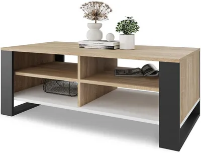 Produktbild von Meble Pitus Couchtisch ST12 90x50 cm mit Stauraum – Eiche Sonoma