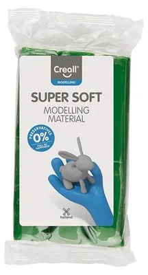 Produktbild von Creall Creall Super Soft Clay Block Grün 500g