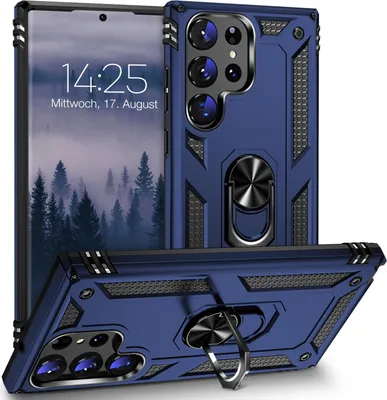 Produktbild von Armor Outdoor Handyhülle für Samsung Galaxy S23 Ultra Handy Panzer Case Cover Schutzhülle Farbe: Blau