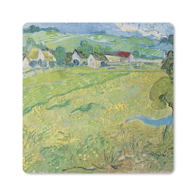 Produktbild von MuchoWow® Mauspad Mousepad Les Vessenots in Auvers - Vincent van Gogh 20x20 cm - Mousepads - Maus Mat - Pad - Mausunterlage - Desk Mat - Bureauartikeln