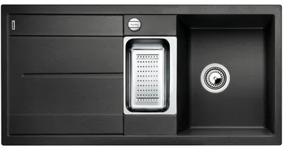 Zdjęcie produktu dla BLANCO METRA 6 S-F zlewozmywak podtynkowy / SILGRANIT / antracyt / odwracalny / mimośrodowy -