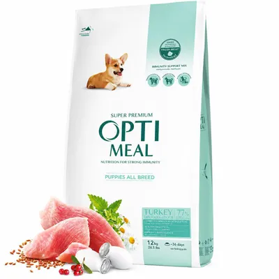 Produktbild von Optimeal Welpen-Trockenfutter mit Truthahn, 12 kg