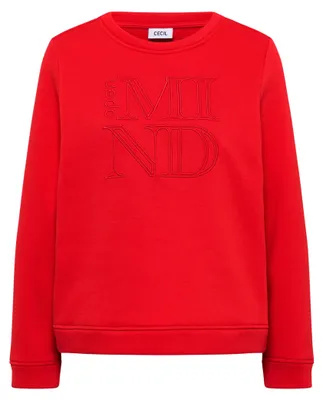 Produktbild von Cecil (304) EOS_Roundneck Sweatshirt w. em, pumpkin orange 16709 16709 XXL