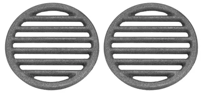 Immagine prodotto di 2 griglie in ghisa per barbecue – piastra per barbecue resistente al calore di alta qualità