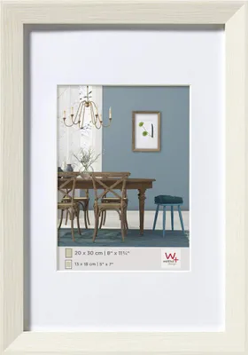 Obrázok produktu pre Walther Design EF060W, Rámček na jeden obrázok, Drevo, Biela, 40 x 50 cm, Obdĺžnikový, 515 mm