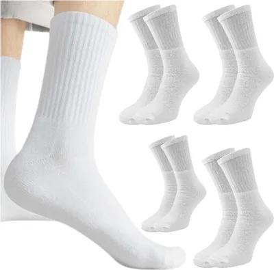Obrázok produktu pre 5 balení pánskych bavlnených ponožiek bez potlače, veľkosť 39-42