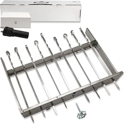 Produktbild von OLYMP Mehrfacher Grillspießdreher Sesam II für 11 Spieße, elektrisch Schaschlik, Grillspieß, Drehspieß