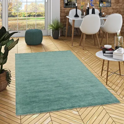 Produktbild von Natur Teppich Indo Gabbeh Ella Petrol, Größe:120x180 cm