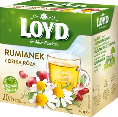 Image de Tisane Loyd à la camomille et à l'églantier, 20 sachets