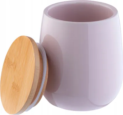Immagine prodotto di Portaoggetti da bagno KADAX "Stia", con coperchio, portablocco per cosmetici 10 cm, rosa