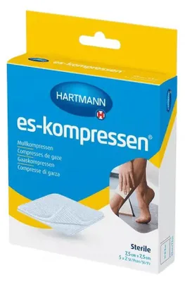 Produktbild von Hartmann ES-Kompressen verschiedene Größen, steril - 5 x 2 Stück - 10 x 10 cm | Packung (10 Stück)