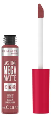 Zdjęcie produktu dla Rimmel Lasting Mega Matte, Różowy, Rose & Shine, 1 kol., Kolorujący, Nawilżający, Zmiękczający, Kobiety, Matowy