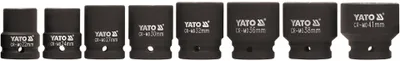 Produktbild von Yato YT-1115, Steckschlüsselsatz, Schwarz, 1 Kopf/Köpfe, 3/4", Verchromtes Molybdän