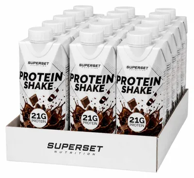 Image de Boissons protéinées - Superset Nutrition - Protein shake (15x250ml) - Saveur Chocolat