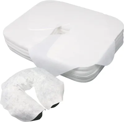 Imagen del producto de Toallas con abertura para la nariz, para sillones de masaje, 100 unidades, 36 x 27 cm, para sillones de tratamiento