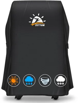 Obrázok produktu pre Zettum Obal na gril 76 cm – 7105 Obal na gril Weber Spirit 210, odolný a nepremokavý,Polyuretánobal pre gril Weber Spirit E-210 so sklopnou bočnou odkladacou plochou (76 d x 66 š x 109 v cm)