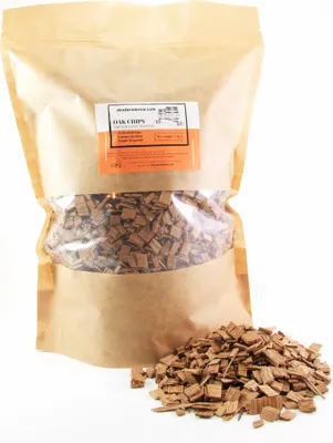 Produktbild von Eichenholzchips Französisch - schwach getoastet 1kg, Eichenholz Chips Holzspäne Eichenholzspäne
