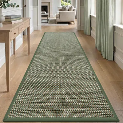 Produktbild von Läufer Flur 60 x 180 cm, rutschfest, saugstark, Grün
