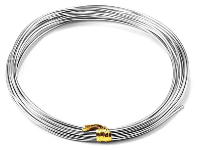 Edelstahldraht 2 mm, 10 m, flexibel für Schmuck & Basteln