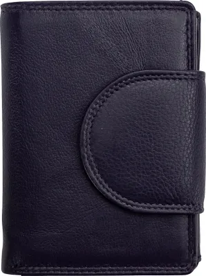 Produktbild von Josephine Osthoff Geldbörse Damen Wiener Schachtel, Platz für 11 Karten, Minibrieftasche mit Münzfach, Portemonnaie Herren Geldbeutel aus echt Leder mit RFID-Schutz (934)