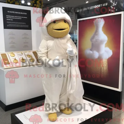 Obrázek produktu pro Kostýmová REDBROKOLY postava maskota zlaté maliny ve svatebních šatech a čepicích