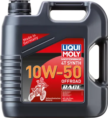 Produktbild von Liqui Moly Motorbike 4T Synth 10W-50 Offroad Race 4 Liter Kanister API SN PLUS, JASO MA2 vollsynthetisch