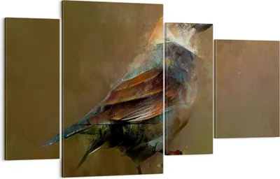 Produktbild von Bild auf Leinwand - Leinwandbild - Vogel Natur - 120x70cm - Wand Bild - Wanddeko - Wandbilder - Leinwanddruck - Bilder - Kunstdruck - Wanddekoration - Leinwand bilder - Wandkunst - DL120x70-3924