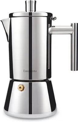 Produktbild von Espressokocher für den Herd, 200 ml, aus Edelstahl, Moka-Pot