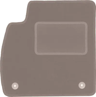 Produktbild von Fahrerfußmatte Velours beige passend für Opel Zafira C (2012-2018, Minivan) – mit Befestigungen – passgenau