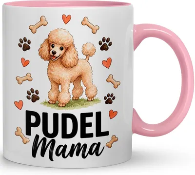 Produktbild von Tasse für Pudel-Mamas – Geschenk für Pudelbesitzerinnen – Kaffeebecher für Hundemamas